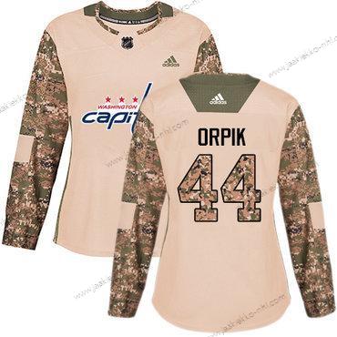 Adidas Naisten Washington Capitals #44 Brooks Orpik Maastokuvio Aito 2017 Veterans Day Ommeltu NHL Paita