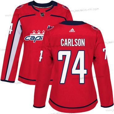 Adidas Naisten Washington Capitals #74 John Carlson Punainen Kotiottelupaita Aito Ommeltu NHL Paita