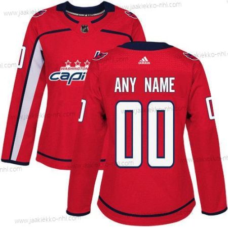 Adidas Naisten Washington Capitals Mukautettu Aito Punainen Kotiottelupaita NHL Paita