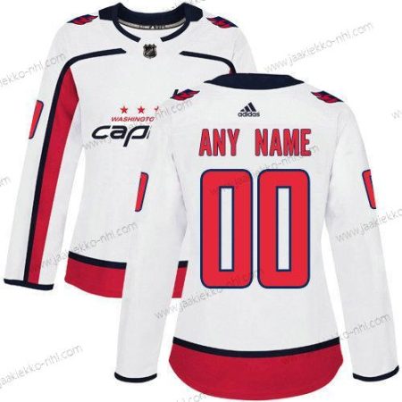 Adidas Naisten Washington Capitals Mukautettu Valkoinen Kolmas paita Aito NHL Paita