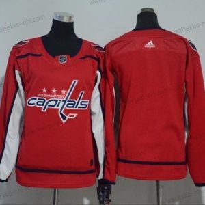 Adidas Naisten Washington Capitals Tyhjä Punainen Kotiottelupaita Aito Ommeltu NHL Paita