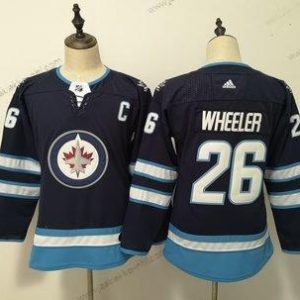 Adidas Naisten Winnipeg Jets #26 Blake Wheeler Laivastonsininen Paita