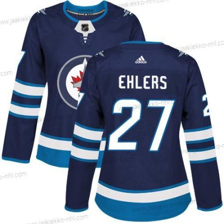 Adidas Naisten Winnipeg Jets #27 Nikolaj Ehlers Laivastonsininen Sininen Kotiottelupaita Aito Ommeltu NHL Paita