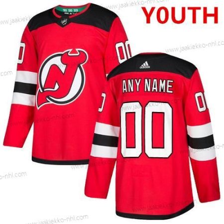 Adidas New Jersey Devils Mukautettu Aito Punainen Kotiottelupaita NHL Paita