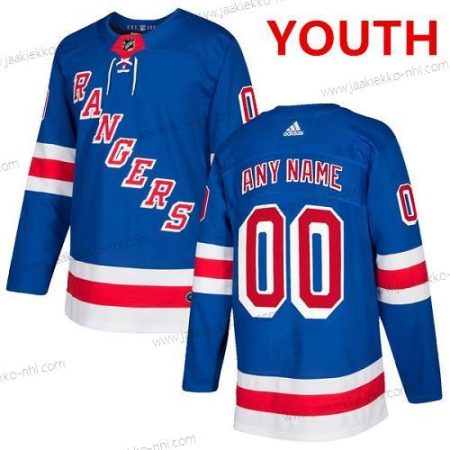 Adidas New York Rangers Mukautettu Aito Royal Sininen Kotiottelupaita NHL Paita