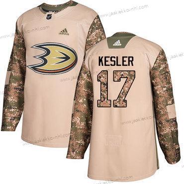 Adidas Nuoret Anaheim Ducks #17 Ryan Kesler Maastokuvio Aito 2017 Veterans Day Ommeltu NHL Paita