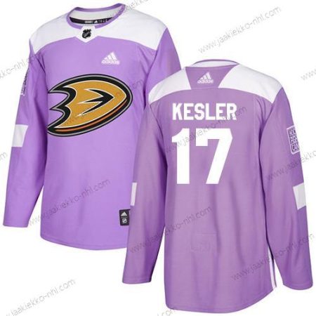 Adidas Nuoret Anaheim Ducks #17 Ryan Kesler Violetti Aito Taistelee syöpää vastaan Ommeltu NHL Paita