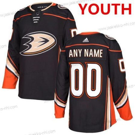 Adidas Nuoret Anaheim Ducks Mukautettu Aito Musta Kotiottelupaita NHL Paita