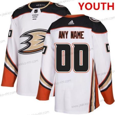 Adidas Nuoret Anaheim Ducks Mukautettu Valkoinen Aito Paita