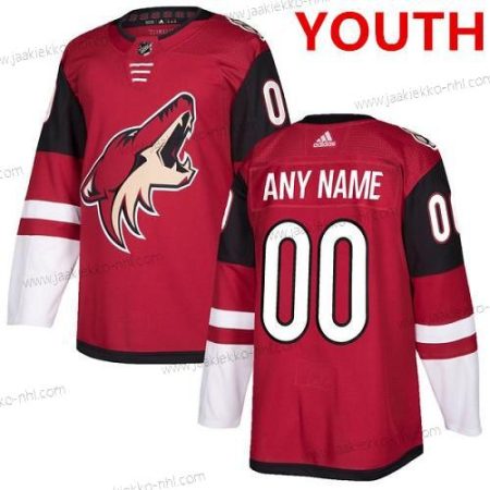 Adidas Nuoret Arizona Coyotes Mukautettu Aito Punainen Kotiottelupaita NHL Paita