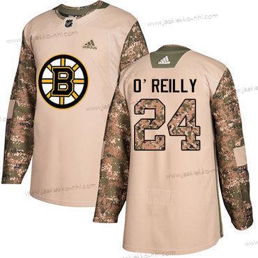 Adidas Nuoret Boston Bruins #24 Terry O’Reilly Maastokuvio Aito 2017 Veterans Day Ommeltu NHL Paita