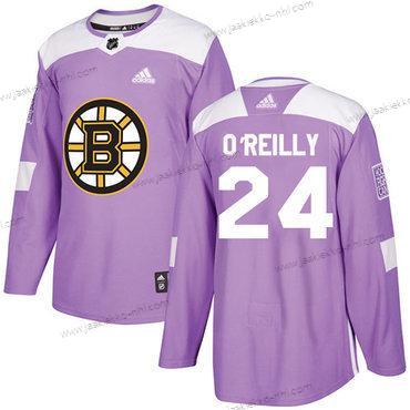 Adidas Nuoret Boston Bruins #24 Terry O’Reilly Violetti Aito Taistelee syöpää vastaan Ommeltu NHL Paita