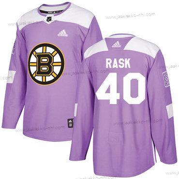 Adidas Nuoret Boston Bruins #40 Tuukka Rask Violetti Aito Taistelee syöpää vastaan Ommeltu NHL Paita