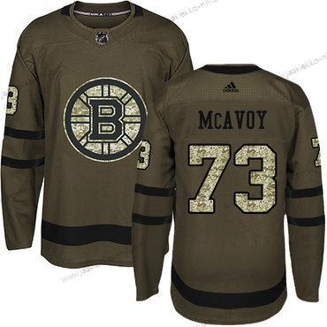 Adidas Nuoret Boston Bruins #73 Charlie Mcavoy Vihreä Salute to Service Ommeltu NHL Paita