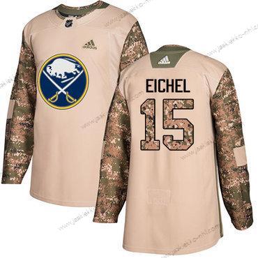 Adidas Nuoret Buffalo Sabres #15 Jack Eichel Maastokuvio Aito 2017 Veterans Day Ommeltu NHL Paita