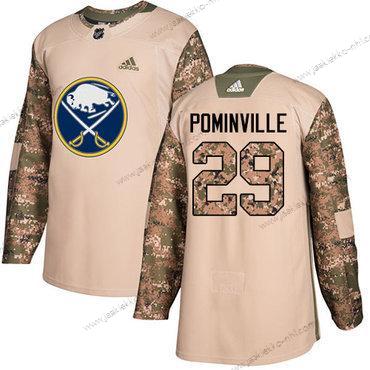 Adidas Nuoret Buffalo Sabres #29 Jason Pominville Maastokuvio Aito 2017 Veterans Day Ommeltu NHL Paita