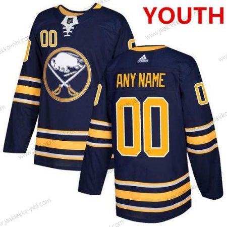 Adidas Nuoret Buffalo Sabres Mukautettu Aito Laivastonsininen Sininen Kotiottelupaita NHL Paita