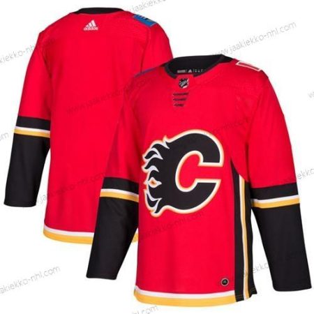 Adidas Nuoret Calgary Flames Tyhjä Punainen Kotiottelupaita Aito Ommeltu NHL Paita