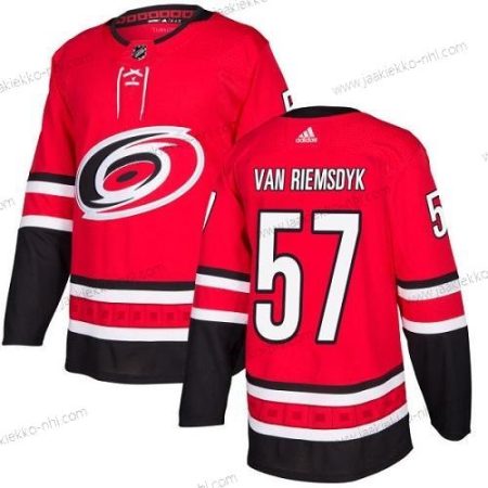 Adidas Nuoret Carolina Hurricanes #57 Trevor Van Riemsdyk Punainen Kotiottelupaita Aito Ommeltu NHL Paita