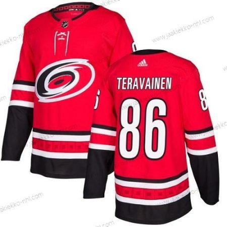 Adidas Nuoret Carolina Hurricanes #86 Teuvo Teravainen Punainen Kotiottelupaita Aito Ommeltu NHL Paita