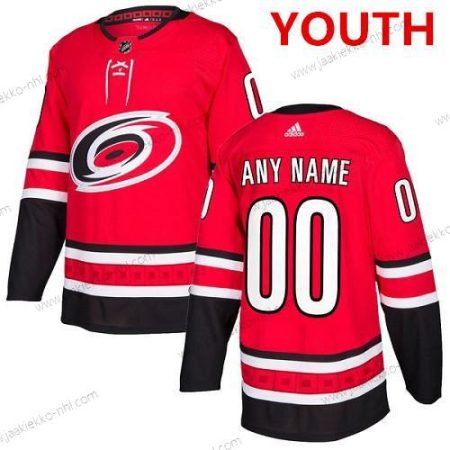 Adidas Nuoret Carolina Hurricanes Mukautettu NHL Aito Punainen Kotiottelupaita Paita