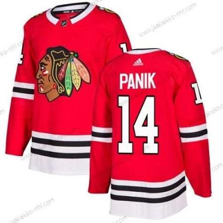 Adidas Nuoret Chicago Blackhawks #14 Richard Panik Punainen Kotiottelupaita Aito Ommeltu NHL Paita