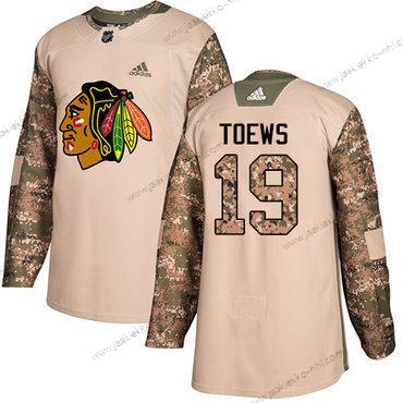 Adidas Nuoret Chicago Blackhawks #19 Jonathan Toews Maastokuvio Aito 2017 Veterans Day Ommeltu NHL Paita