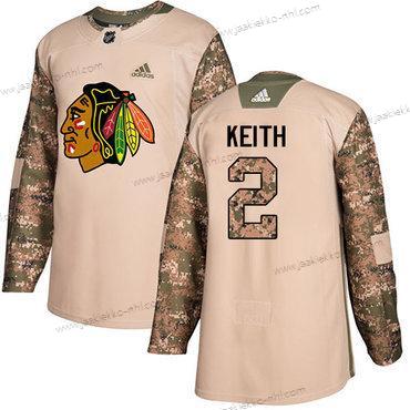 Adidas Nuoret Chicago Blackhawks #2 Duncan Keith Maastokuvio Aito 2017 Veterans Day Ommeltu NHL Paita