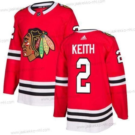 Adidas Nuoret Chicago Blackhawks #2 Duncan Keith Punainen Kotiottelupaita Aito Ommeltu NHL Paita