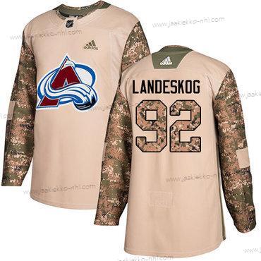 Adidas Nuoret Colorado Avalanche #92 Gabriel Landeskog Maastokuvio Aito 2017 Veterans Day Ommeltu NHL Paita