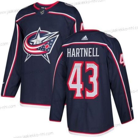 Adidas Nuoret Columbus Blue Jackets #43 Scott Hartnell Laivastonsininen Sininen Kotiottelupaita Aito Ommeltu NHL Paita