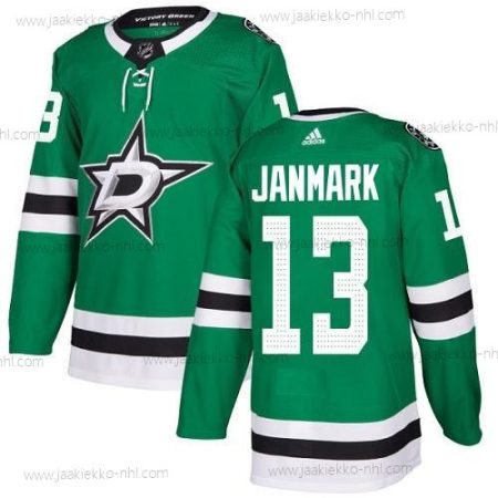 Adidas Nuoret Dallas Stars #13 Mattias Janmark Vihreä Kotiottelupaita Aito Ommeltu NHL Paita