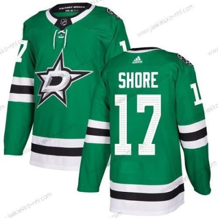 Adidas Nuoret Dallas Stars #17 Devin Shore Vihreä Kotiottelupaita Aito Ommeltu NHL Paita