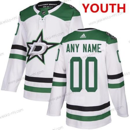 Adidas Nuoret Dallas Stars Mukautettu Valkoinen Aito NHL Kolmas paita Paita