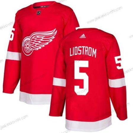 Adidas Nuoret Detroit Red Wings #5 Nicklas Lidstrom Punainen Kotiottelupaita Aito Ommeltu NHL Paita