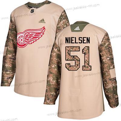 Adidas Nuoret Detroit Red Wings #51 Frans Nielsen Maastokuvio Aito 2017 Veterans Day Ommeltu NHL Paita