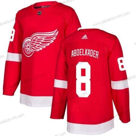 Adidas Nuoret Detroit Red Wings #8 Justin Abdelkader Punainen Kotiottelupaita Aito Ommeltu NHL Paita