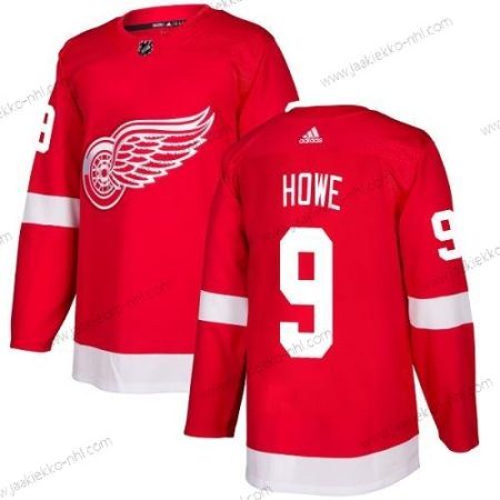 Adidas Nuoret Detroit Red Wings #9 Gordie Howe Punainen Kotiottelupaita Aito Ommeltu NHL Paita