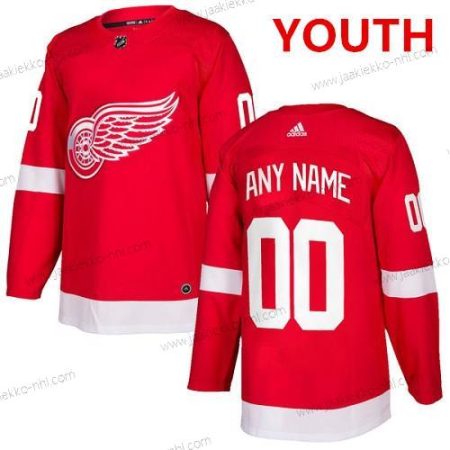 Adidas Nuoret Detroit Red Wings Mukautettu Aito Punainen Kotiottelupaita NHL Paita