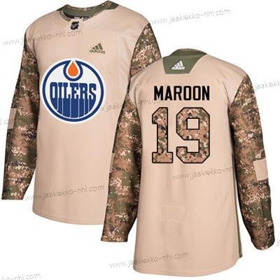 Adidas Nuoret Edmonton Oilers #19 Patrick Maroon Maastokuvio Aito 2017 Veterans Day Ommeltu NHL Paita