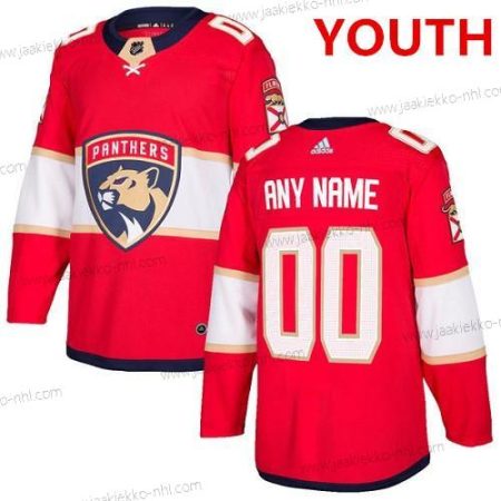 Adidas Nuoret Florida Panthers Mukautettu Aito Punainen Kotiottelupaita NHL Paita