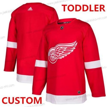 Adidas Taapero Detroit Red Wings Mukautettu Punainen Kotiottelupaita Aito Ommeltu NHL Paita