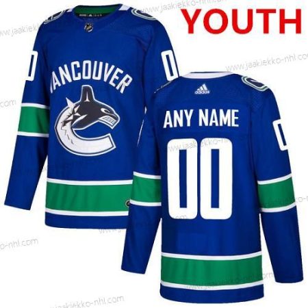 Adidas Vancouver Canucks Mukautettu Aito Sininen Kotiottelupaita NHL Paita