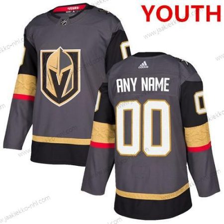 Adidas Vegas Golden Knights Mukautettu Aito Harmaa Kotiottelupaita NHL Paita