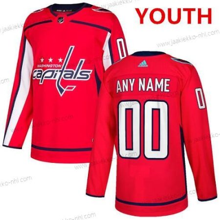 Adidas Washington Capitals Mukautettu Aito Punainen Kotiottelupaita NHL Paita