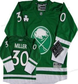 Lasten Buffalo Sabres #30 Ryan Miller St. Patrick’S Day Vihreä Paita