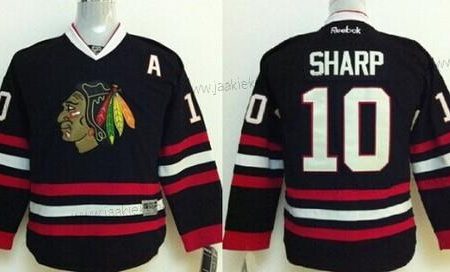 Lasten Chicago Blackhawks #10 Patrick Sharp Musta Paita