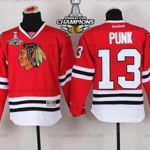 Lasten Chicago Blackhawks #13 Cm Punk Punainen Paita W/2015 Stanley Cup Champion Patch