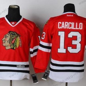 Lasten Chicago Blackhawks #13 Daniel Carcillo Punainen Paita