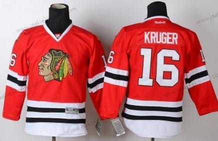 Lasten Chicago Blackhawks #16 Marcus Kruger Punainen Paita